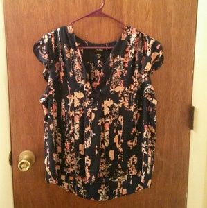 Floral Dark Blue A.n.a blouse